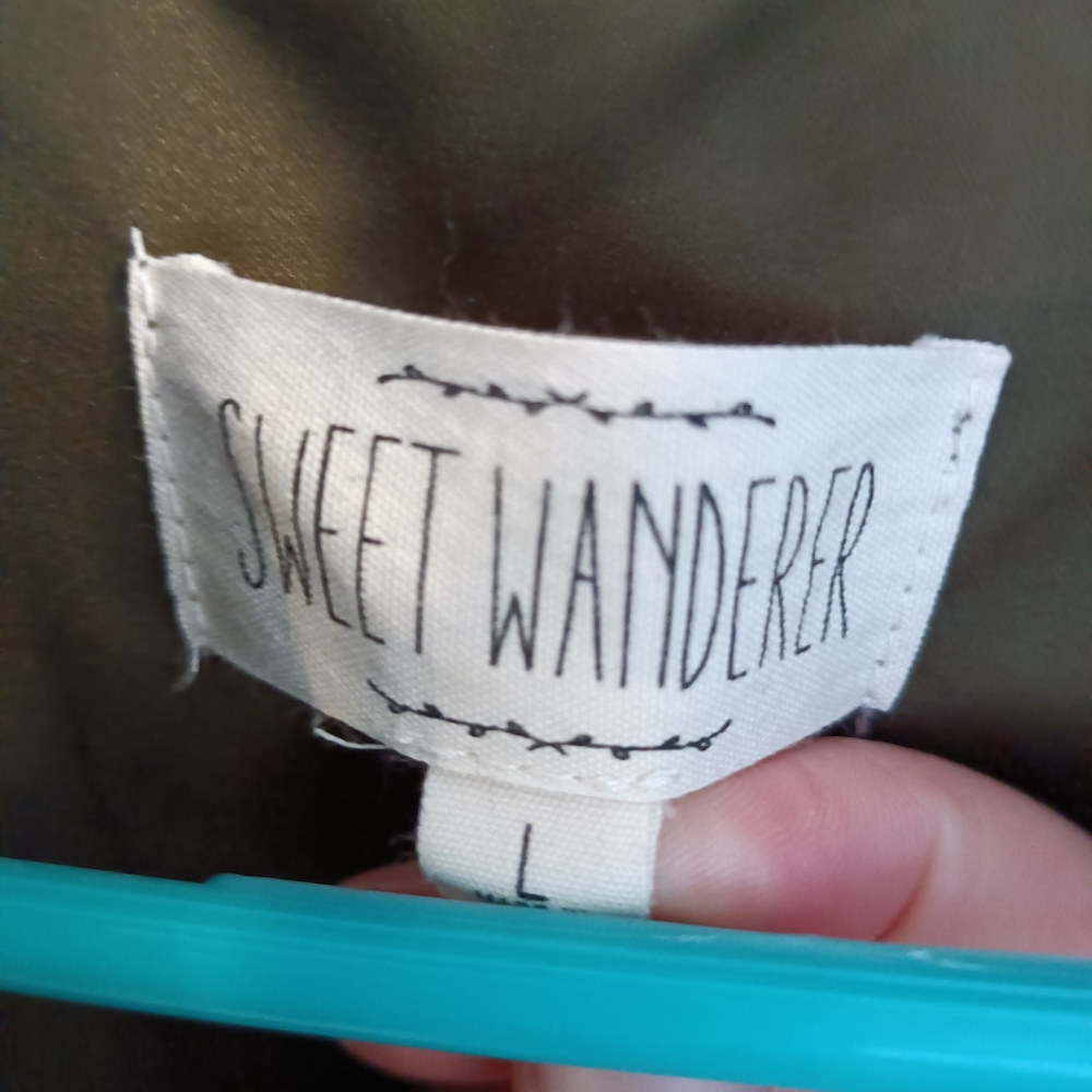 Sweet Wanderer Olive Hooded Jacket - Picture 3 of 4